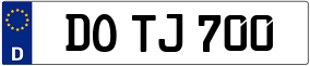 Trailer License Plate